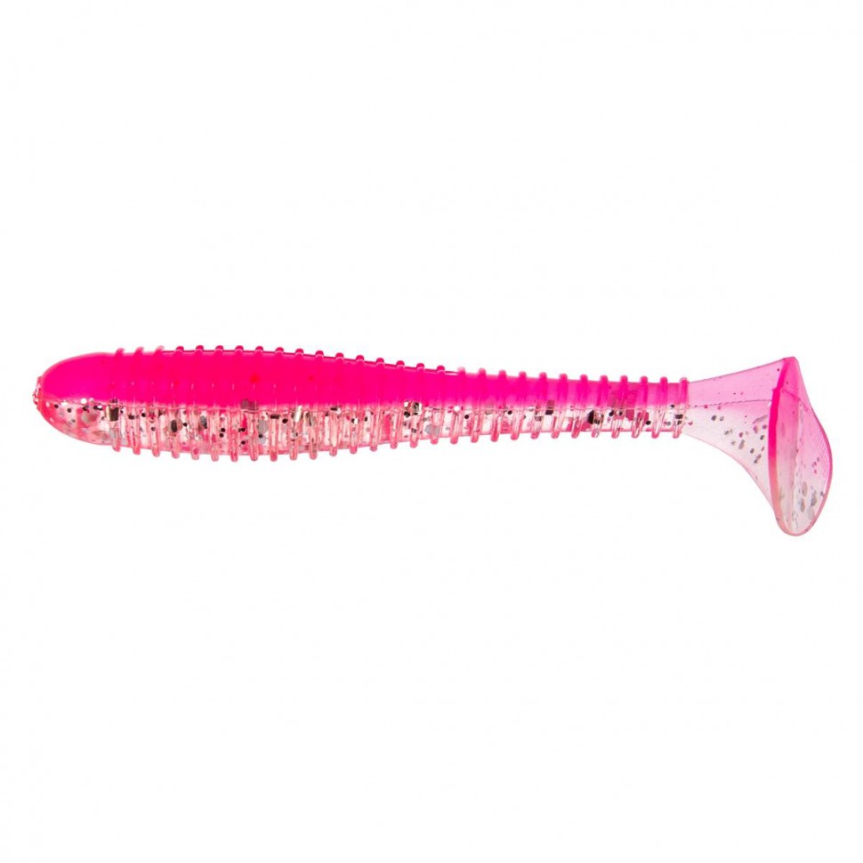 Виброхвост Helios Catcher 2,75"/7 см, цвет Silver Sparkles & Pink 7 шт HS-1-035 , 